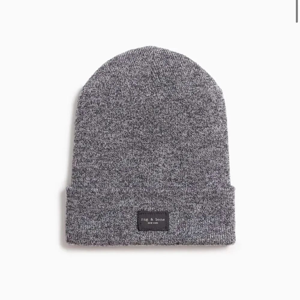 Rag & Bone Addison Beanie Gray Knit Beanie